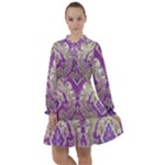 Purple & Gold  CBDOilPrincess E70d1a7c-502f-48a3-839e-eea25bfe4633 All Frills Chiffon Dress