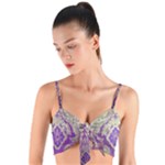 Purple & Gold  CBDOilPrincess E70d1a7c-502f-48a3-839e-eea25bfe4633 Woven Tie Front Bralet