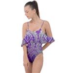 Purple & Gold  CBDOilPrincess E70d1a7c-502f-48a3-839e-eea25bfe4633 Drape Piece Swimsuit