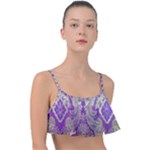 Purple & Gold  CBDOilPrincess E70d1a7c-502f-48a3-839e-eea25bfe4633 Frill Bikini Top
