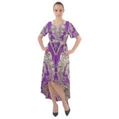 Front Wrap High Low Dress 