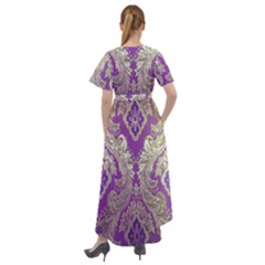 Front Wrap High Low Dress 