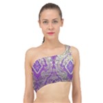 Purple & Gold  CBDOilPrincess E70d1a7c-502f-48a3-839e-eea25bfe4633 Spliced Up Bikini Top 