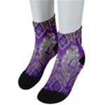 Purple & Gold  CBDOilPrincess E70d1a7c-502f-48a3-839e-eea25bfe4633 Men s Low Cut Socks