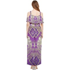 Draped Sleeveless Chiffon Jumpsuit 