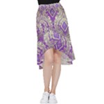 Purple & Gold  CBDOilPrincess E70d1a7c-502f-48a3-839e-eea25bfe4633 Frill Hi Low Chiffon Skirt