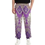 Purple & Gold  CBDOilPrincess E70d1a7c-502f-48a3-839e-eea25bfe4633 Men s Elastic Waist Pants