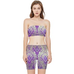 Stretch Shorts and Tube Top Set 
