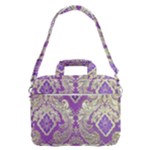 Purple & Gold  CBDOilPrincess E70d1a7c-502f-48a3-839e-eea25bfe4633 MacBook Pro Shoulder Laptop Bag (Large)