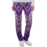 Purple & Gold  CBDOilPrincess E70d1a7c-502f-48a3-839e-eea25bfe4633 Women s Casual Pants
