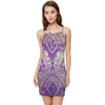 Purple & Gold  CBDOilPrincess E70d1a7c-502f-48a3-839e-eea25bfe4633 Summer Tie Front Dress