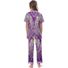 Kids  Satin Short Sleeve Pajamas Set 