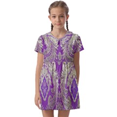 Kids  Asymmetric Collar Dress 