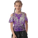 Purple & Gold  CBDOilPrincess E70d1a7c-502f-48a3-839e-eea25bfe4633 Kids  Butterfly Cutout Tee