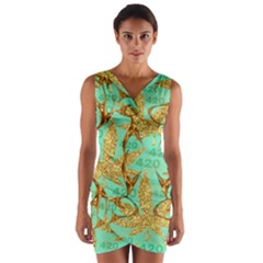 Wrap Front Bodycon Dress 