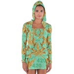 420 Golden Marijuana Leaves CBDOilPrincess 4620c7f7-26fd-4a03-a44e-12e7042c7a06 Long Sleeve Hooded T-shirt