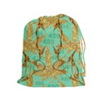 420 Golden Marijuana Leaves CBDOilPrincess 4620c7f7-26fd-4a03-a44e-12e7042c7a06 Drawstring Pouch (XL)