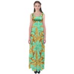 420 Golden Marijuana Leaves CBDOilPrincess 4620c7f7-26fd-4a03-a44e-12e7042c7a06 Empire Waist Maxi Dress