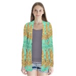 420 Golden Marijuana Leaves CBDOilPrincess 4620c7f7-26fd-4a03-a44e-12e7042c7a06 Drape Collar Cardigan