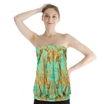 420 Golden Marijuana Leaves CBDOilPrincess 4620c7f7-26fd-4a03-a44e-12e7042c7a06 Strapless Top