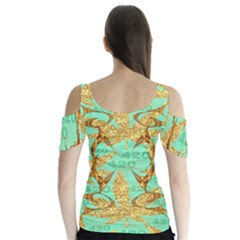 Butterfly Sleeve Cutout T-Shirt  