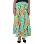 420 Golden Marijuana Leaves CBDOilPrincess 4620c7f7-26fd-4a03-a44e-12e7042c7a06 Flared Maxi Skirt