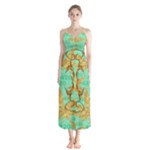 420 Golden Marijuana Leaves CBDOilPrincess 4620c7f7-26fd-4a03-a44e-12e7042c7a06 Button Up Chiffon Maxi Dress