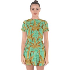Drop Hem Mini Chiffon Dress 
