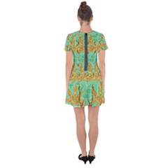 Drop Hem Mini Chiffon Dress 