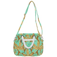 Rope Handles Shoulder Strap Bag 