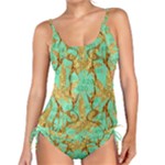420 Golden Marijuana Leaves CBDOilPrincess 4620c7f7-26fd-4a03-a44e-12e7042c7a06 Tankini Set