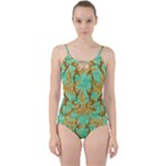 420 Golden Marijuana Leaves CBDOilPrincess 4620c7f7-26fd-4a03-a44e-12e7042c7a06 Cut Out Top Tankini Set