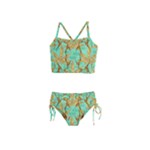 420 Golden Marijuana Leaves CBDOilPrincess 4620c7f7-26fd-4a03-a44e-12e7042c7a06 Girls  Tankini Swimsuit