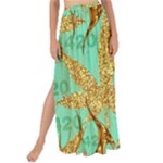 420 Golden Marijuana Leaves CBDOilPrincess 4620c7f7-26fd-4a03-a44e-12e7042c7a06 Maxi Chiffon Tie-Up Sarong