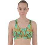 420 Golden Marijuana Leaves CBDOilPrincess 4620c7f7-26fd-4a03-a44e-12e7042c7a06 Back Weave Sports Bra