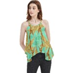 420 Golden Marijuana Leaves CBDOilPrincess 4620c7f7-26fd-4a03-a44e-12e7042c7a06 Flowy Camisole Tank Top