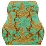 420 Golden Marijuana Leaves CBDOilPrincess 4620c7f7-26fd-4a03-a44e-12e7042c7a06 Car Seat Velour Cushion 