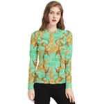 420 Golden Marijuana Leaves CBDOilPrincess 4620c7f7-26fd-4a03-a44e-12e7042c7a06 Women s Long Sleeve Rash Guard