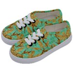 420 Golden Marijuana Leaves CBDOilPrincess 4620c7f7-26fd-4a03-a44e-12e7042c7a06 Kids  Classic Low Top Sneakers