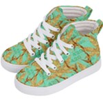 420 Golden Marijuana Leaves CBDOilPrincess 4620c7f7-26fd-4a03-a44e-12e7042c7a06 Kids  Hi-Top Skate Sneakers