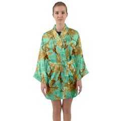 Long Sleeve Satin Kimono 