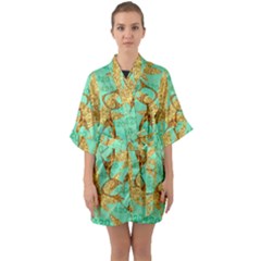 Half Sleeve Satin Kimono  
