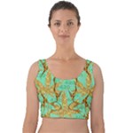420 Golden Marijuana Leaves CBDOilPrincess 4620c7f7-26fd-4a03-a44e-12e7042c7a06 Velvet Crop Top