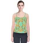 420 Golden Marijuana Leaves CBDOilPrincess 4620c7f7-26fd-4a03-a44e-12e7042c7a06 Velvet Spaghetti Strap Top