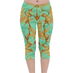 Velvet Capri Leggings  