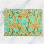 420 Golden Marijuana Leaves CBDOilPrincess 4620c7f7-26fd-4a03-a44e-12e7042c7a06 Canvas Cosmetic Bag (XXL)