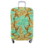 420 Golden Marijuana Leaves CBDOilPrincess 4620c7f7-26fd-4a03-a44e-12e7042c7a06 Luggage Cover (Medium)