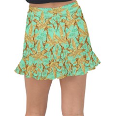Fishtail Mini Chiffon Skirt 