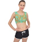 420 Golden Marijuana Leaves CBDOilPrincess 4620c7f7-26fd-4a03-a44e-12e7042c7a06 V-Back Sports Bra