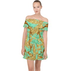 Off Shoulder Chiffon Dress 